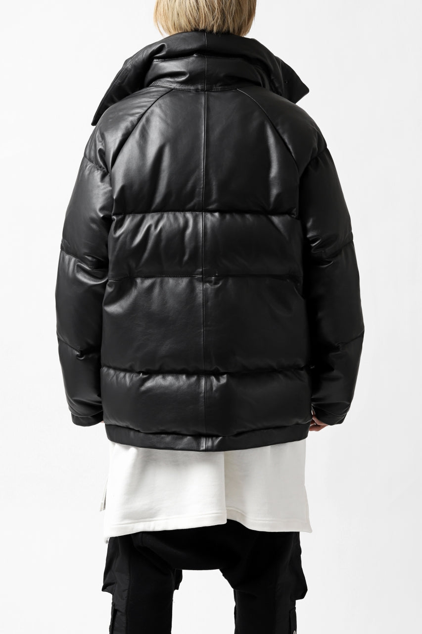 画像をギャラリービューアに読み込む, Y's.... SHEEP LEATHER DOWN JACKET (BLACK)