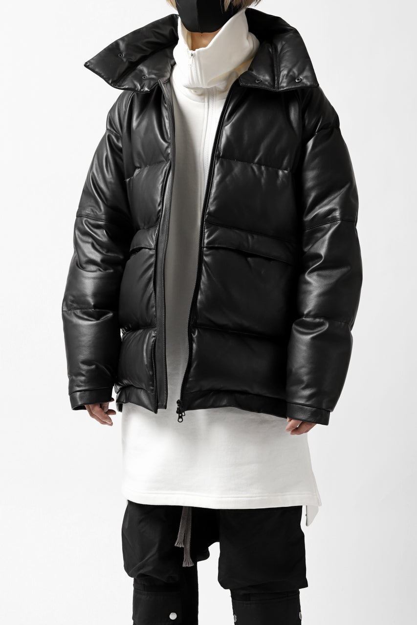 画像をギャラリービューアに読み込む, Y's.... SHEEP LEATHER DOWN JACKET (BLACK)