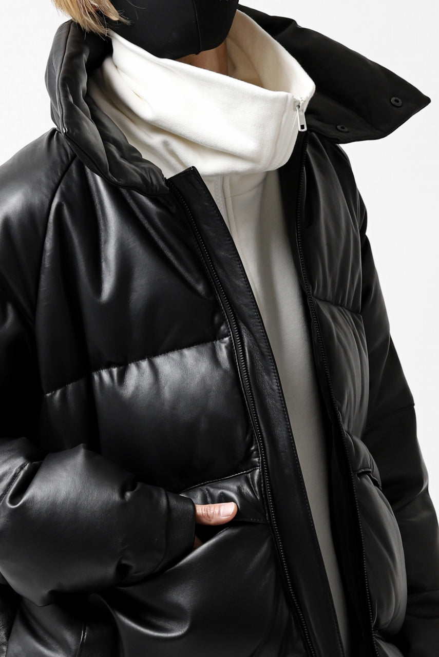 画像をギャラリービューアに読み込む, Y's.... SHEEP LEATHER DOWN JACKET (BLACK)