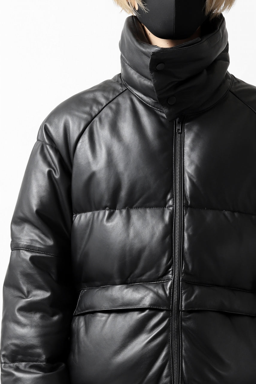 画像をギャラリービューアに読み込む, Y's.... SHEEP LEATHER DOWN JACKET (BLACK)