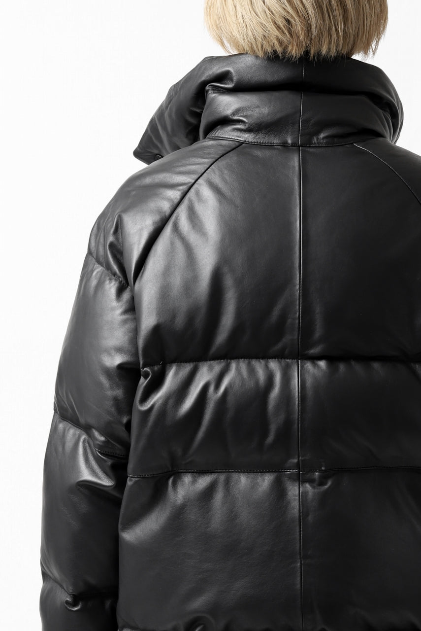 画像をギャラリービューアに読み込む, Y's.... SHEEP LEATHER DOWN JACKET (BLACK)