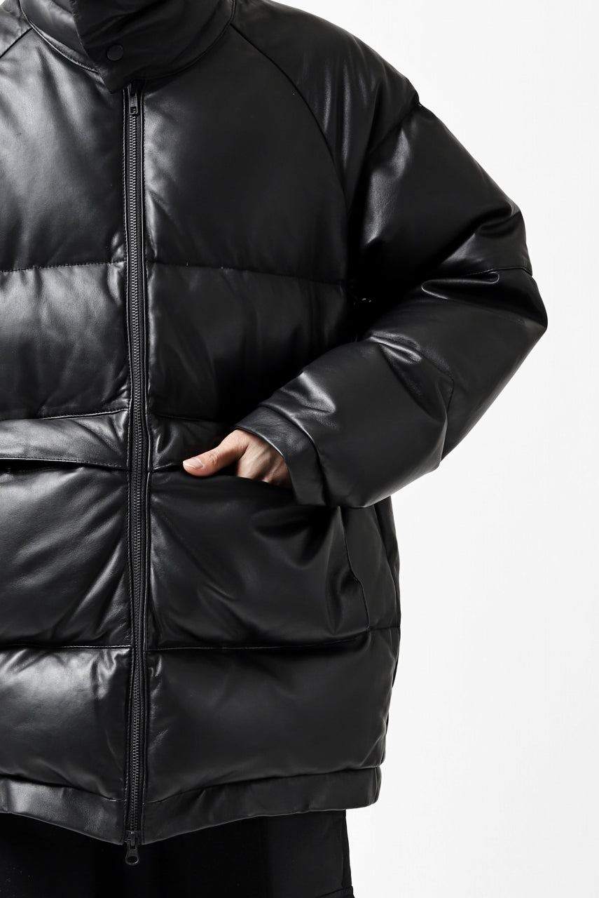 画像をギャラリービューアに読み込む, Y's.... SHEEP LEATHER DOWN JACKET (BLACK)