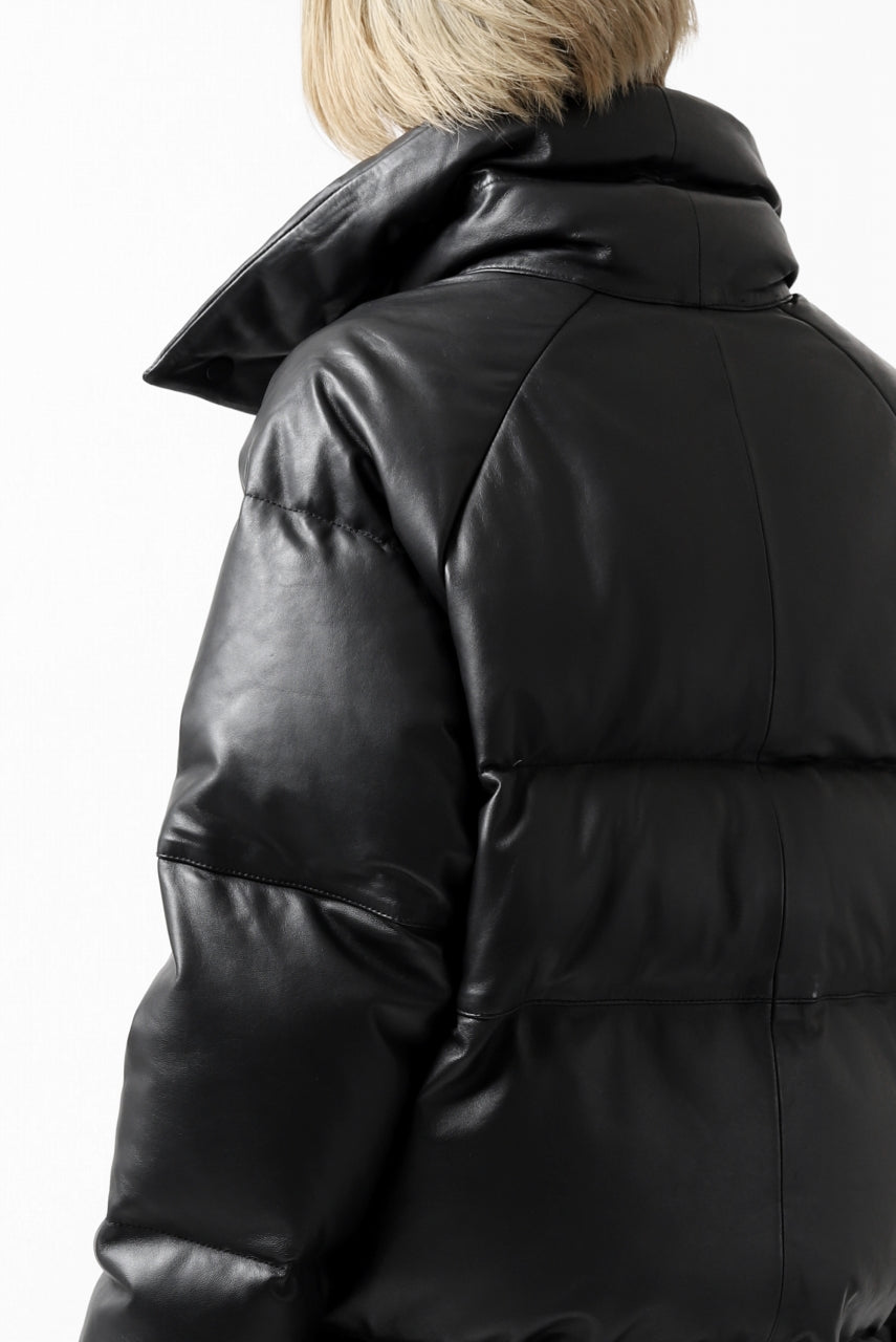 画像をギャラリービューアに読み込む, Y's.... SHEEP LEATHER DOWN JACKET (BLACK)