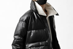 画像をギャラリービューアに読み込む, Y's.... SHEEP LEATHER DOWN JACKET (BLACK)
