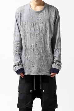 画像をギャラリービューアに読み込む, Y's BASIC LONG SLEEVE TEE / PLAIN STITCH WRINKLE (GREY)