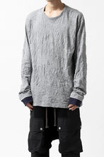 画像をギャラリービューアに読み込む, Y's BASIC LONG SLEEVE TEE / PLAIN STITCH WRINKLE (GREY)