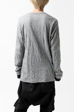 画像をギャラリービューアに読み込む, Y's BASIC LONG SLEEVE TEE / PLAIN STITCH WRINKLE (GREY)