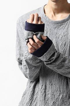 画像をギャラリービューアに読み込む, Y's BASIC LONG SLEEVE TEE / PLAIN STITCH WRINKLE (GREY)