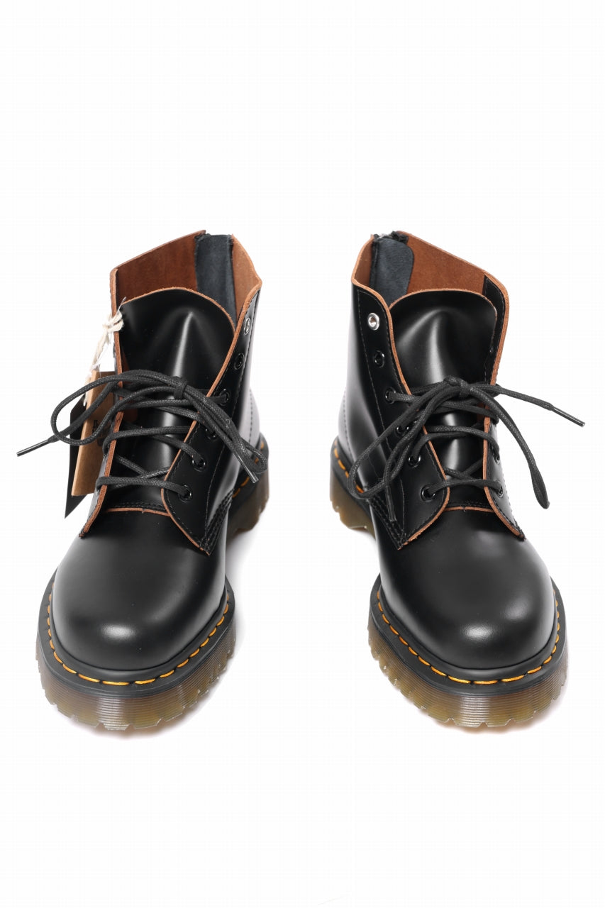 画像をギャラリービューアに読み込む, Y's x Dr. Martens 6-EYES BACK ZIP BOOTS 101 / VINTAGE SMOOTH (BLACK)