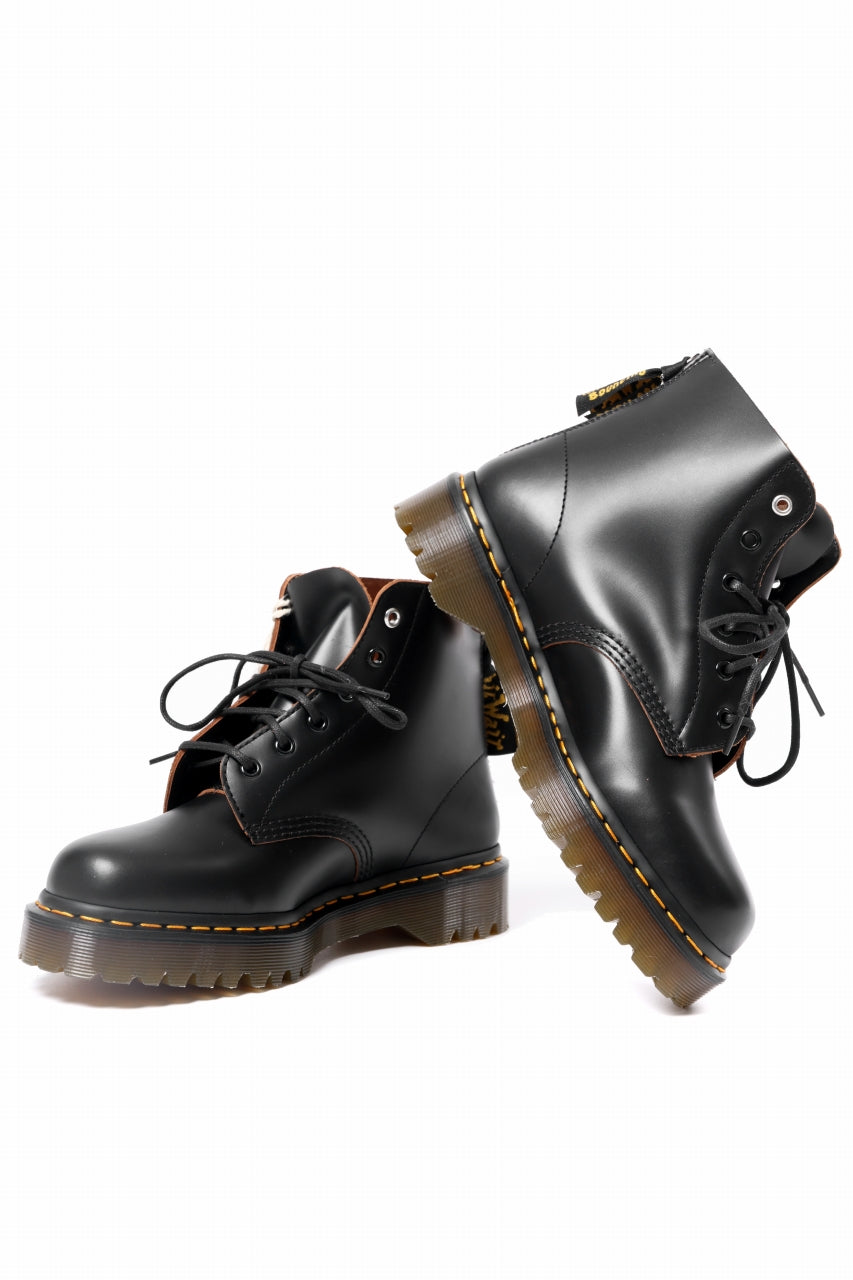 画像をギャラリービューアに読み込む, Y's x Dr. Martens 6-EYES BACK ZIP BOOTS 101 / VINTAGE SMOOTH (BLACK)
