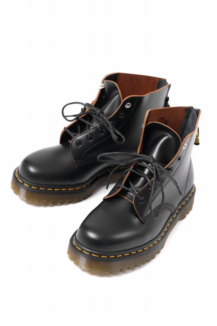 画像をギャラリービューアに読み込む, Y&#39;s x Dr. Martens 6-EYES BACK ZIP BOOTS 101 / VINTAGE SMOOTH (BLACK)