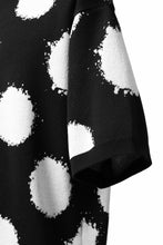 画像をギャラリービューアに読み込む, Y's.... HALF SLEEVE KNIT TOPS / DOTS JACQUARD (BLACK)