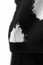 画像をギャラリービューアに読み込む, Y's.... HALF SLEEVE KNIT TOPS / DOTS JACQUARD (BLACK)