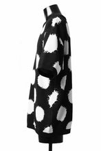 画像をギャラリービューアに読み込む, Y's.... HALF SLEEVE KNIT TOPS / DOTS JACQUARD (BLACK)