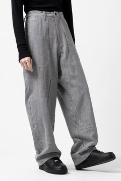 画像をギャラリービューアに読み込む, Y's PAINTER WORK PANTS / HICKORY STRIPE DENIM (INDIGO)