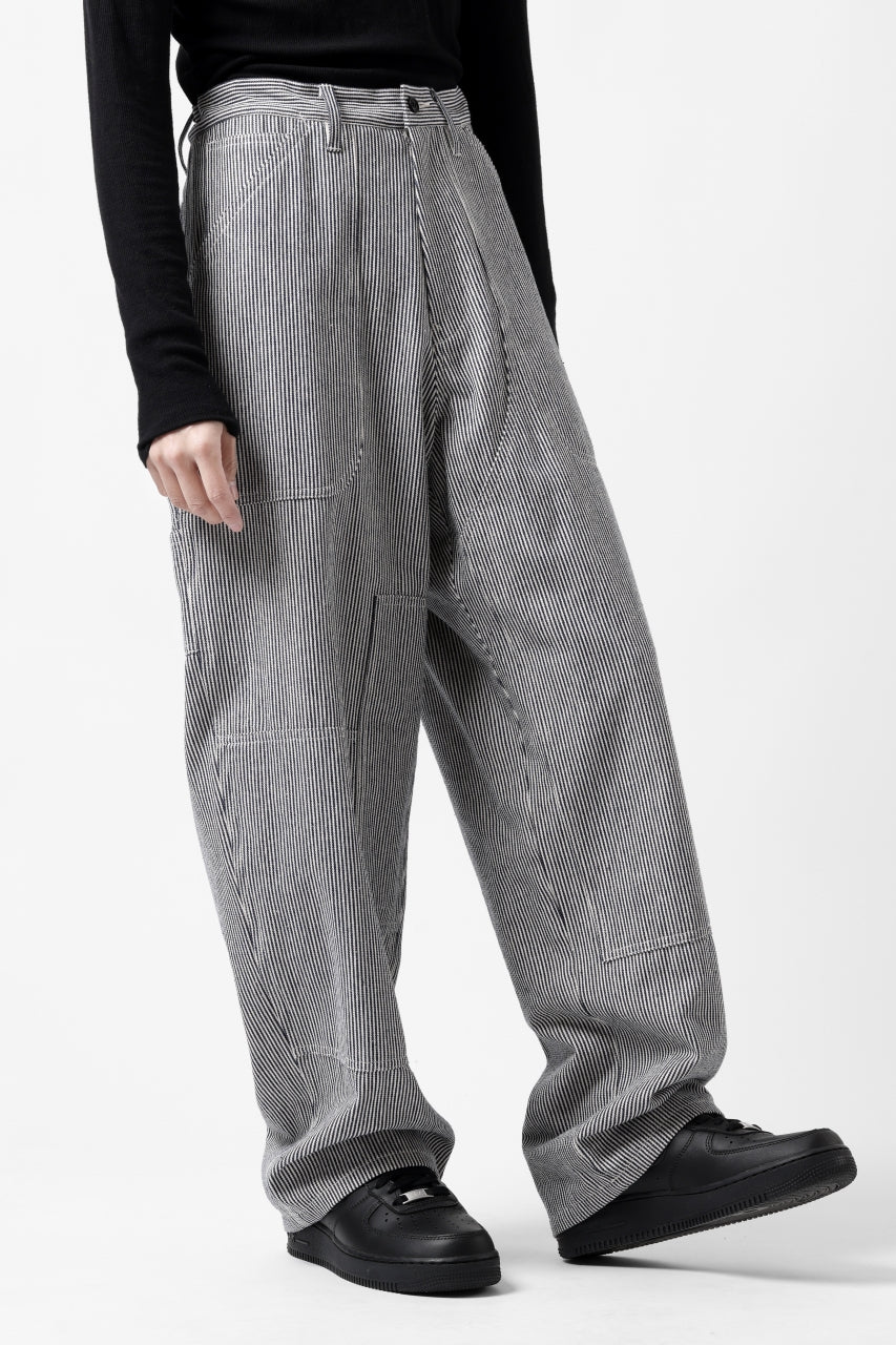 画像をギャラリービューアに読み込む, Y's PAINTER WORK PANTS / HICKORY STRIPE DENIM (INDIGO)