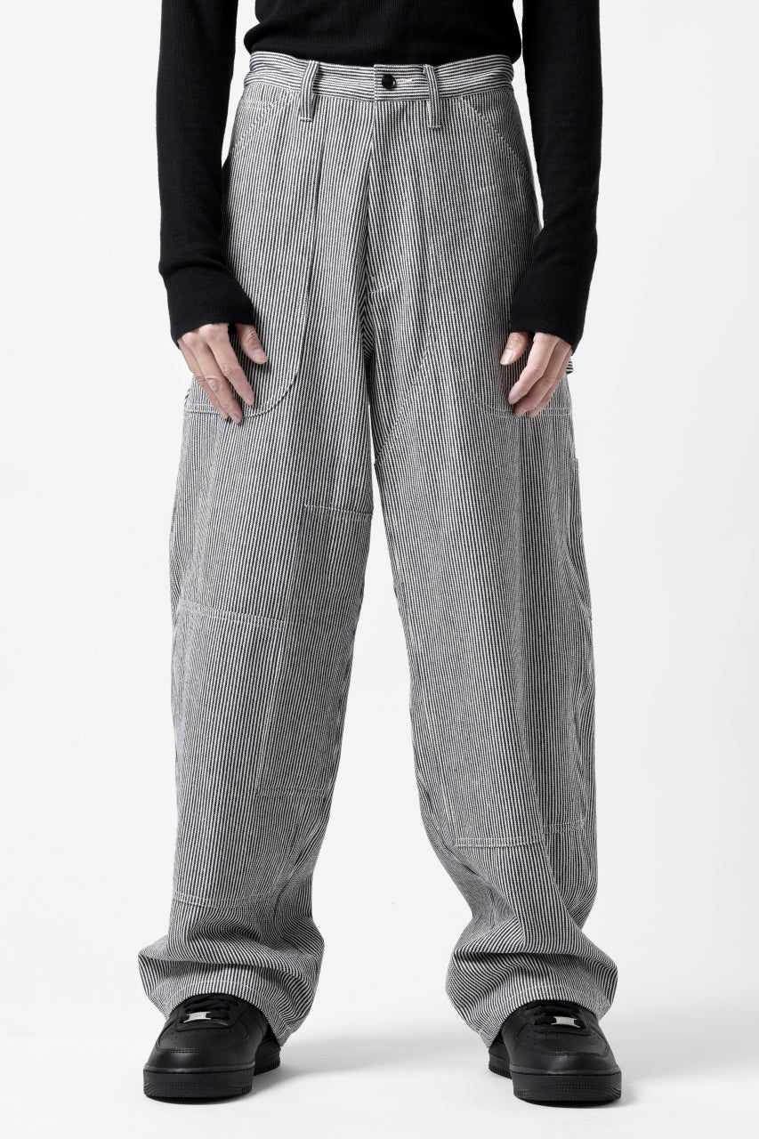 画像をギャラリービューアに読み込む, Y's PAINTER WORK PANTS / HICKORY STRIPE DENIM (INDIGO)