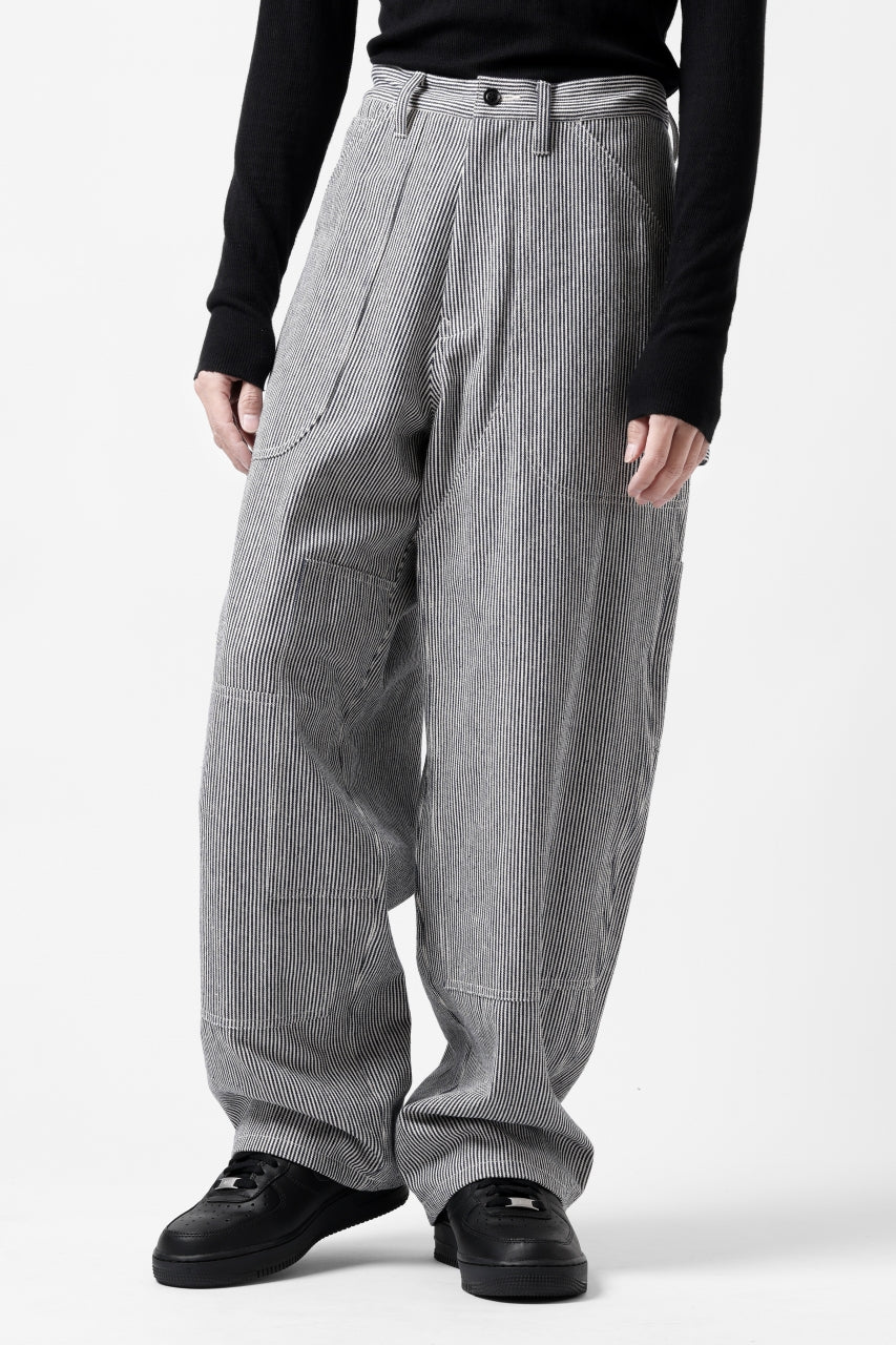 画像をギャラリービューアに読み込む, Y's PAINTER WORK PANTS / HICKORY STRIPE DENIM (INDIGO)