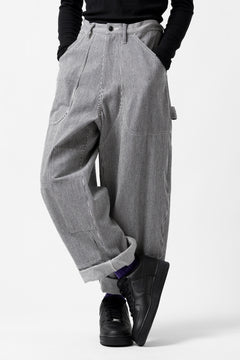 画像をギャラリービューアに読み込む, Y's PAINTER WORK PANTS / HICKORY STRIPE DENIM (INDIGO)