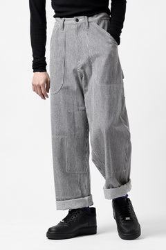 画像をギャラリービューアに読み込む, Y's PAINTER WORK PANTS / HICKORY STRIPE DENIM (INDIGO)