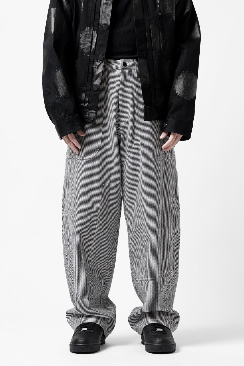 画像をギャラリービューアに読み込む, Y's PAINTER WORK PANTS / HICKORY STRIPE DENIM (INDIGO)
