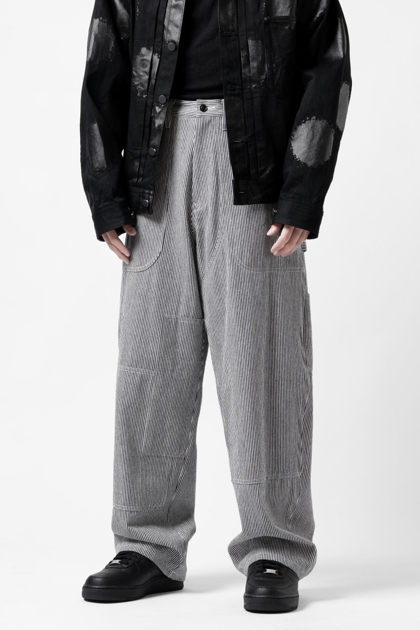 画像をギャラリービューアに読み込む, Y's PAINTER WORK PANTS / HICKORY STRIPE DENIM (INDIGO)