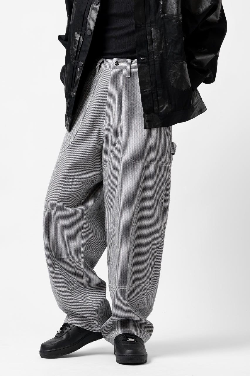 画像をギャラリービューアに読み込む, Y's PAINTER WORK PANTS / HICKORY STRIPE DENIM (INDIGO)