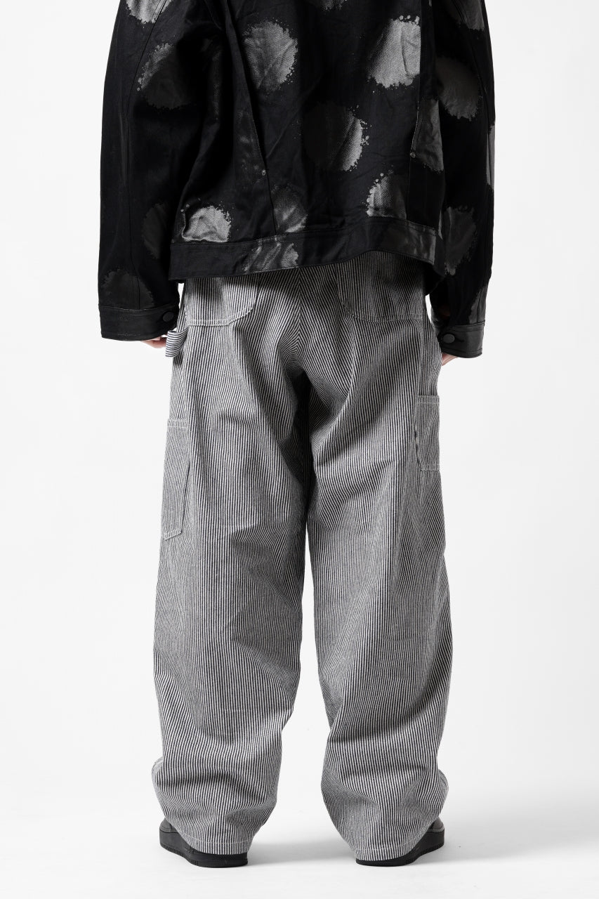 画像をギャラリービューアに読み込む, Y's PAINTER WORK PANTS / HICKORY STRIPE DENIM (INDIGO)