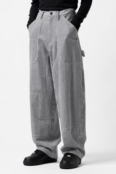 画像をギャラリービューアに読み込む, Y's PAINTER WORK PANTS / HICKORY STRIPE DENIM (INDIGO)