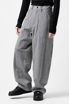 画像をギャラリービューアに読み込む, Y's PAINTER WORK PANTS / HICKORY STRIPE DENIM (INDIGO)