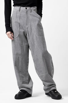 画像をギャラリービューアに読み込む, Y's PAINTER WORK PANTS / HICKORY STRIPE DENIM (INDIGO)
