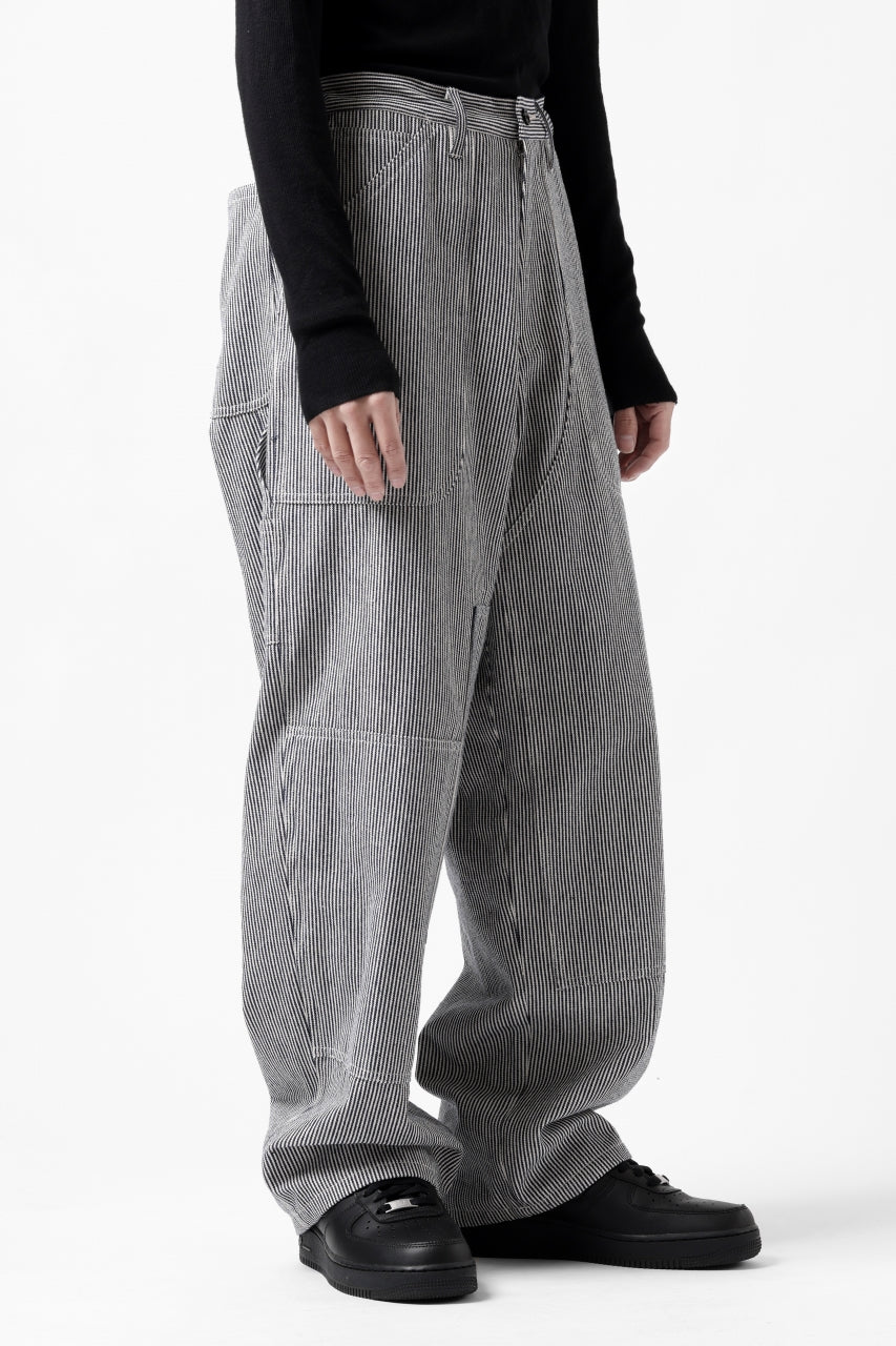 画像をギャラリービューアに読み込む, Y's PAINTER WORK PANTS / HICKORY STRIPE DENIM (INDIGO)