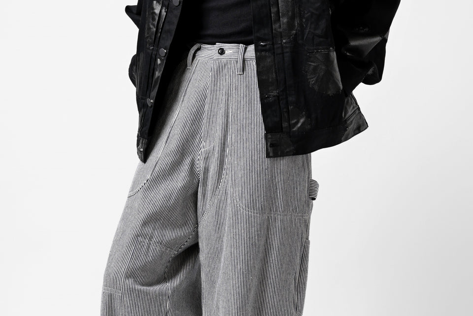 画像をギャラリービューアに読み込む, Y's PAINTER WORK PANTS / HICKORY STRIPE DENIM (INDIGO)