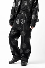 画像をギャラリービューアに読み込む, Y's.... 5POCKET JEANS / DOTS-PRINTED DENIM (BLACK)