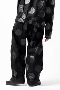画像をギャラリービューアに読み込む, Y's.... 5POCKET JEANS / DOTS-PRINTED DENIM (BLACK)
