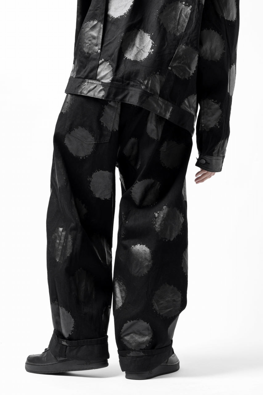 画像をギャラリービューアに読み込む, Y's.... 5POCKET JEANS / DOTS-PRINTED DENIM (BLACK)