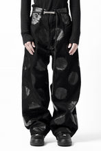 画像をギャラリービューアに読み込む, Y's.... 5POCKET JEANS / DOTS-PRINTED DENIM (BLACK)