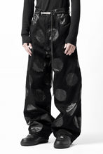 画像をギャラリービューアに読み込む, Y's.... 5POCKET JEANS / DOTS-PRINTED DENIM (BLACK)