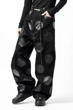画像をギャラリービューアに読み込む, Y's.... 5POCKET JEANS / DOTS-PRINTED DENIM (BLACK)