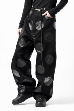 画像をギャラリービューアに読み込む, Y's.... 5POCKET JEANS / DOTS-PRINTED DENIM (BLACK)