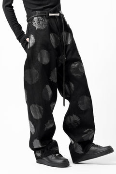 画像をギャラリービューアに読み込む, Y's.... 5POCKET JEANS / DOTS-PRINTED DENIM (BLACK)