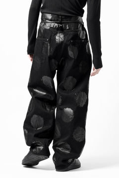 画像をギャラリービューアに読み込む, Y's.... 5POCKET JEANS / DOTS-PRINTED DENIM (BLACK)