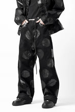 画像をギャラリービューアに読み込む, Y's.... 5POCKET JEANS / DOTS-PRINTED DENIM (BLACK)