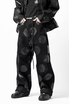 画像をギャラリービューアに読み込む, Y's.... 5POCKET JEANS / DOTS-PRINTED DENIM (BLACK)