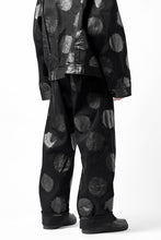 画像をギャラリービューアに読み込む, Y's.... 5POCKET JEANS / DOTS-PRINTED DENIM (BLACK)