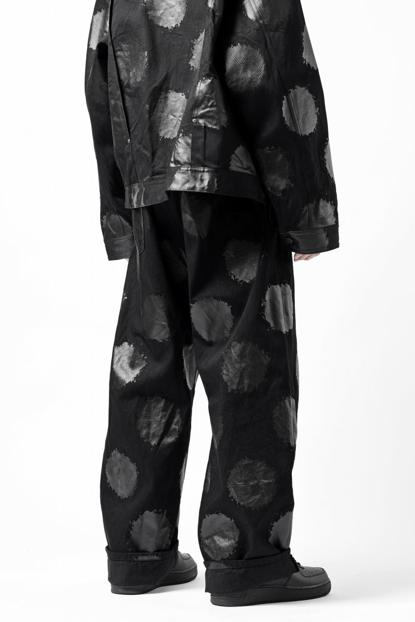 画像をギャラリービューアに読み込む, Y's.... 5POCKET JEANS / DOTS-PRINTED DENIM (BLACK)
