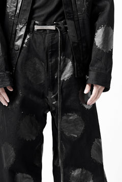 画像をギャラリービューアに読み込む, Y's.... 5POCKET JEANS / DOTS-PRINTED DENIM (BLACK)
