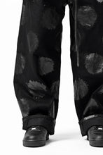 画像をギャラリービューアに読み込む, Y's.... 5POCKET JEANS / DOTS-PRINTED DENIM (BLACK)