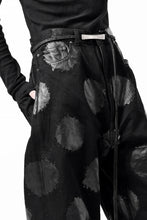 画像をギャラリービューアに読み込む, Y's.... 5POCKET JEANS / DOTS-PRINTED DENIM (BLACK)