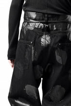 画像をギャラリービューアに読み込む, Y's.... 5POCKET JEANS / DOTS-PRINTED DENIM (BLACK)
